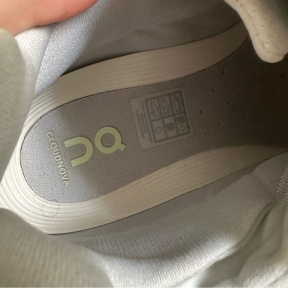 On Cloudnova Limelight Mesh Running Shoes Men sz 11 - Picture 13 of 14